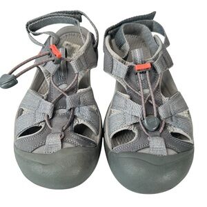 KEEN Ravine H2 Sandals 8 Grey Water Hiking Trail Outdoor Lightweight Water Sport